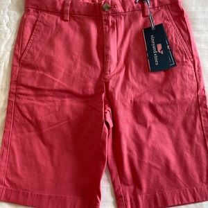 Vineyard vines boys stretch breaker shorts jetty red size 14